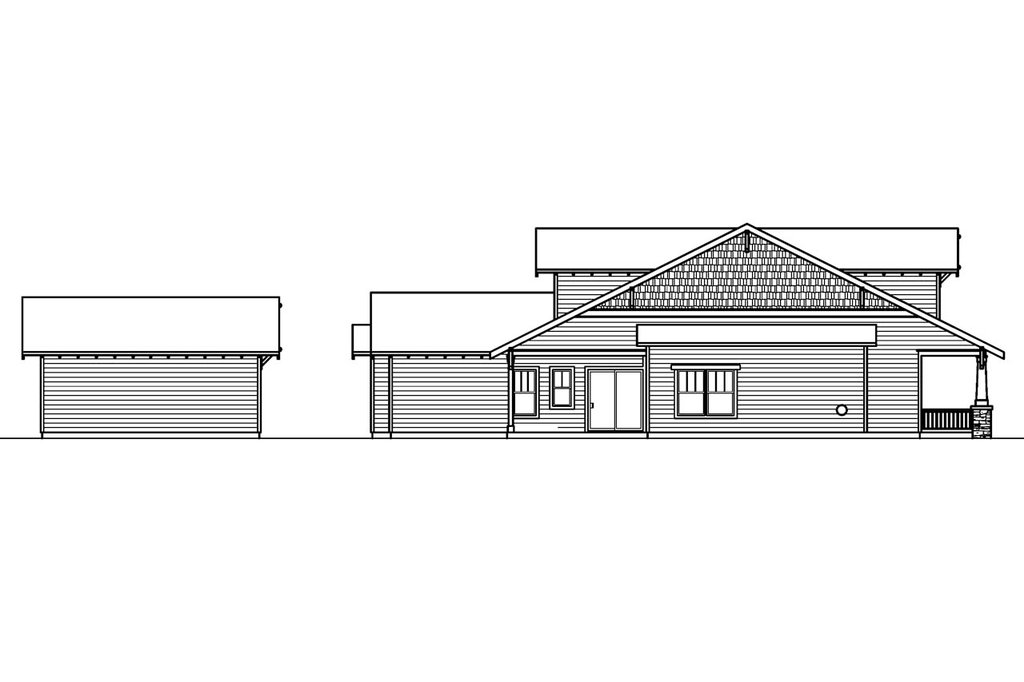 Exterior - Other Elevation for Craftsman House Plan #124-611 - 3 bed, 2.5 bath