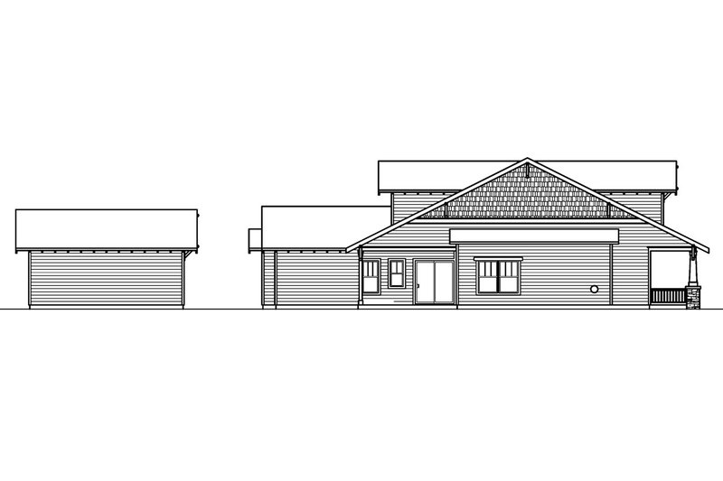Home Plan - Exterior - Other Elevation for Craftsman House Plan #124-611 - 3 bed, 2.5 bath