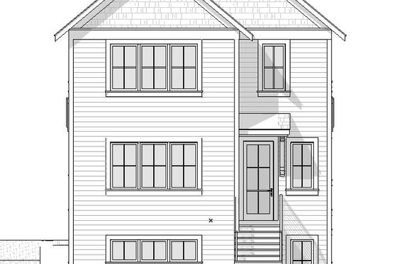 Exterior - Rear Elevation for Farmhouse House Plan #901-154 - 5 bed, 3.5 bath