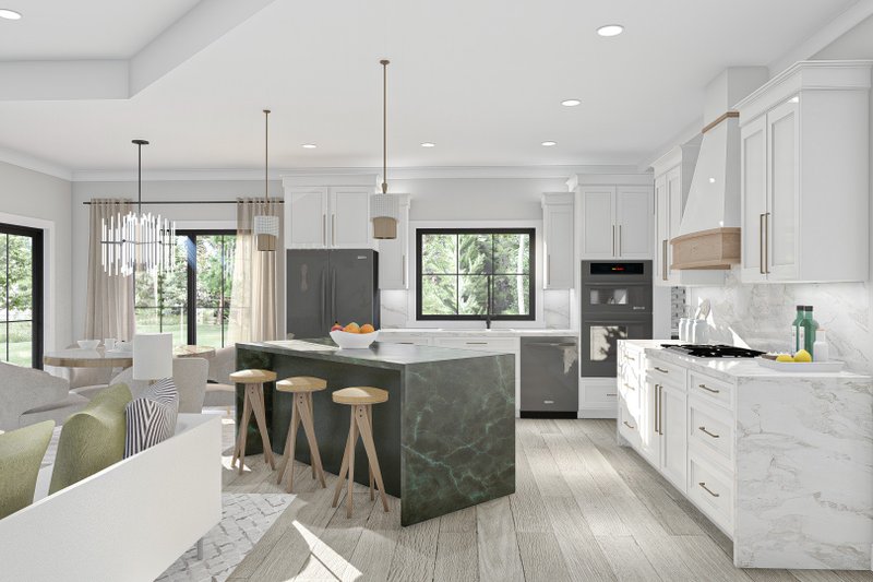 House Design - Interior - Kitchen for Farmhouse House Plan #455-238 - 4 bed, 3 bath