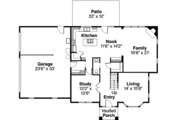 Traditional Style House Plan - 4 Beds 3.5 Baths 2887 Sq/Ft Plan #124-598 