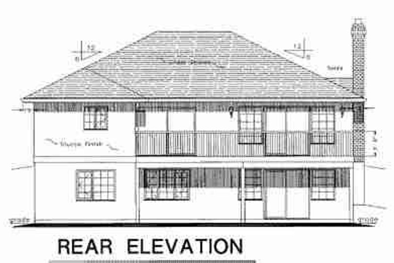 Dream House Plan - Exterior - Rear Elevation for Traditional House Plan #18-9020 - 3 bed, 2 bath