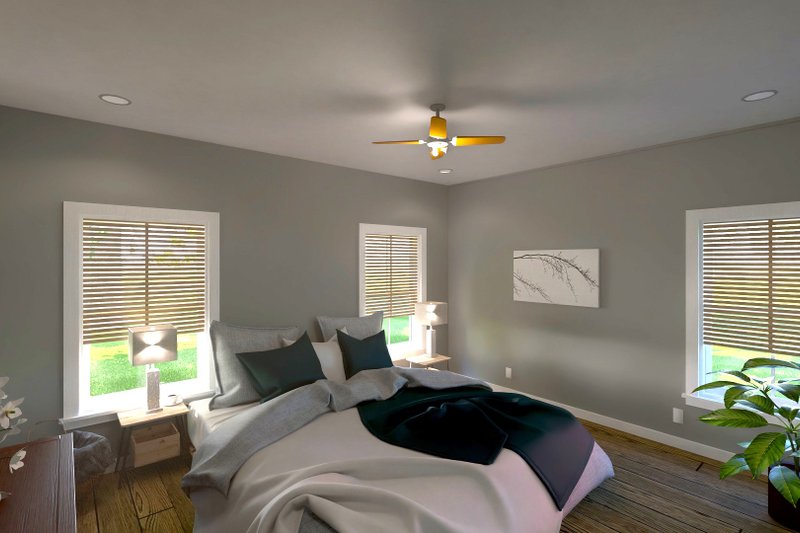 House Design - Interior - Master Bedroom for Farmhouse House Plan #44-270 - 3 bed, 2 bath