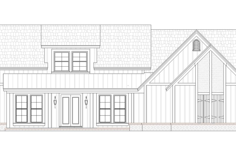 Home Plan - Exterior - Front Elevation 3 for Farmhouse House Plan #45-631 - 3 bed, 2 bath
