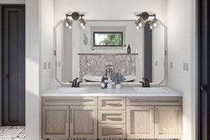 Interior - Master Bathroom 1 for Modern House Plan #455-568 - 3 bed, 2 bath