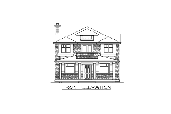 Exterior - Other Elevation for Craftsman House Plan #132-110 - 3 bed, 2.5 bath