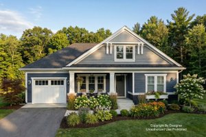 House Blueprint - Bungalow Exterior - Front Elevation Plan #51-1487