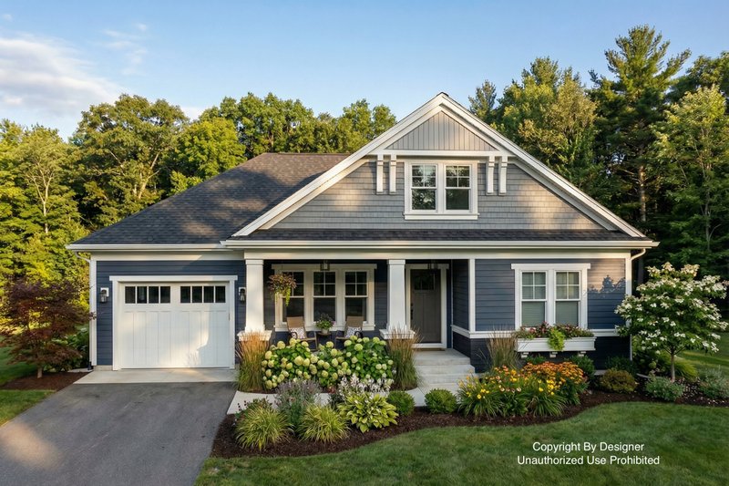 Dream House Plan - Bungalow Exterior - Front Elevation Plan #51-1487