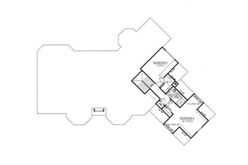 Dream House Plan - Floor Plan - Upper Floor for Traditional House Plan #437-53 - 4 bed, 3 bath
