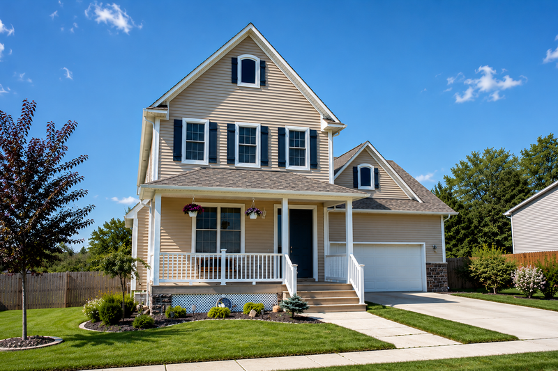 House Design - Exterior - Front Elevation 3 for Farmhouse House Plan #20-1212 - 3 bed, 2.5 bath