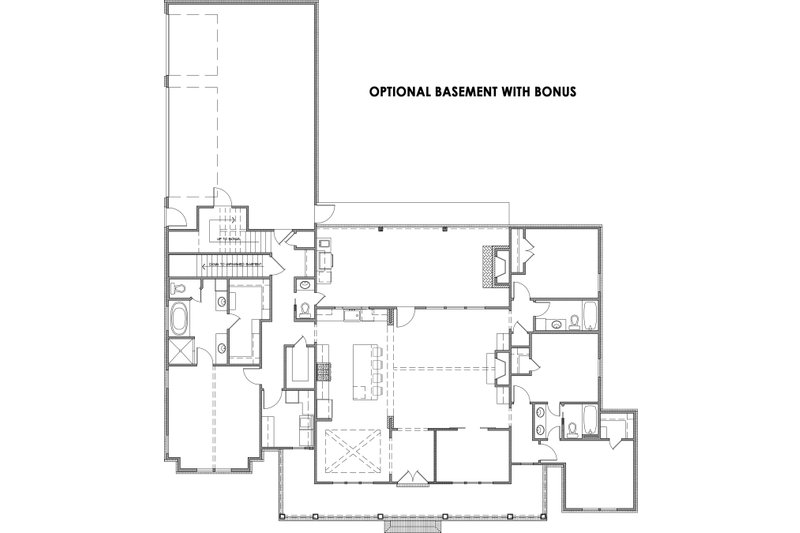 Home Plan - Optional Basement with bonus