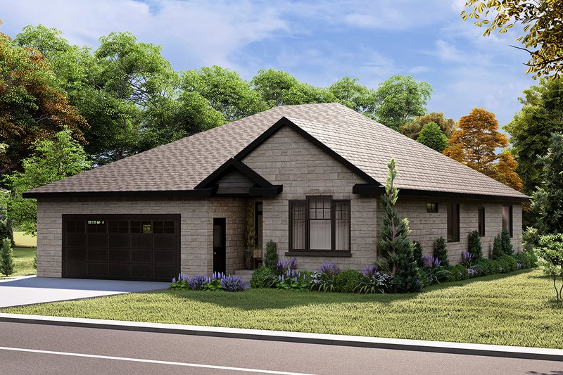 House Blueprint - Exterior - Other Elevation for Traditional House Plan #124-1375 - 3 bed, 2 bath