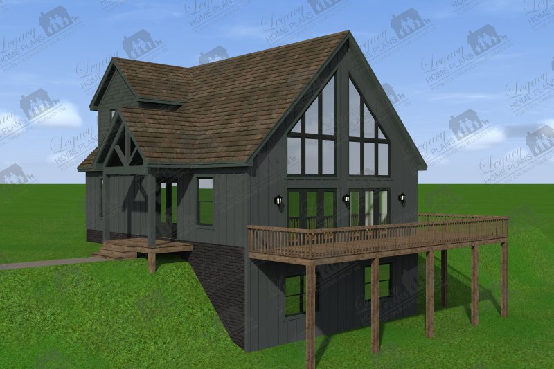 Architectural House Design - Exterior - Front Elevation 5 for Country House Plan #932-203 - 3 bed, 2 bath