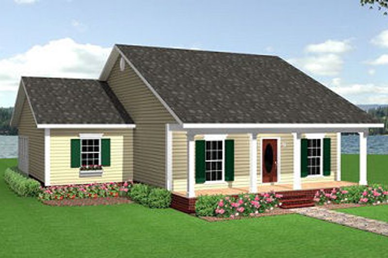 Home Plan - Traditional Exterior - Front Elevation Plan #44-150