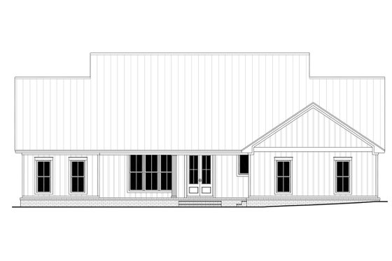 Exterior - Rear Elevation for Farmhouse House Plan #430-215 - 4 bed, 3 bath