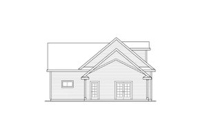 Exterior - Other Elevation for Country House Plan #124-1068, 1 bath