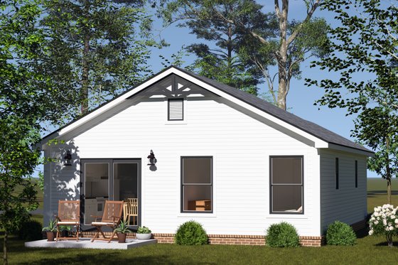 Exterior - Other Elevation 2 for Cottage House Plan #513-2393 - 2 bed, 1 bath
