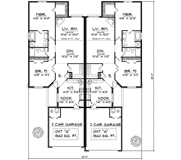Architectural House Design - Traditional Floor Plan - Main Floor Plan #70-655