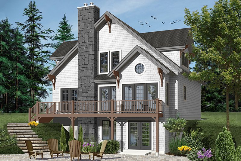 European Style House Plan - 3 Beds 2 Baths 2021 Sq/Ft Plan #23-2513 ...