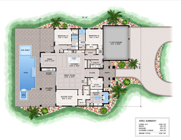 Home Plan - Contemporary Floor Plan - Main Floor Plan #1083-22