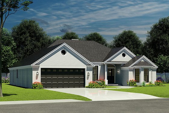 Exterior - Other Elevation for Traditional House Plan #17-160 - 3 bed, 2 bath