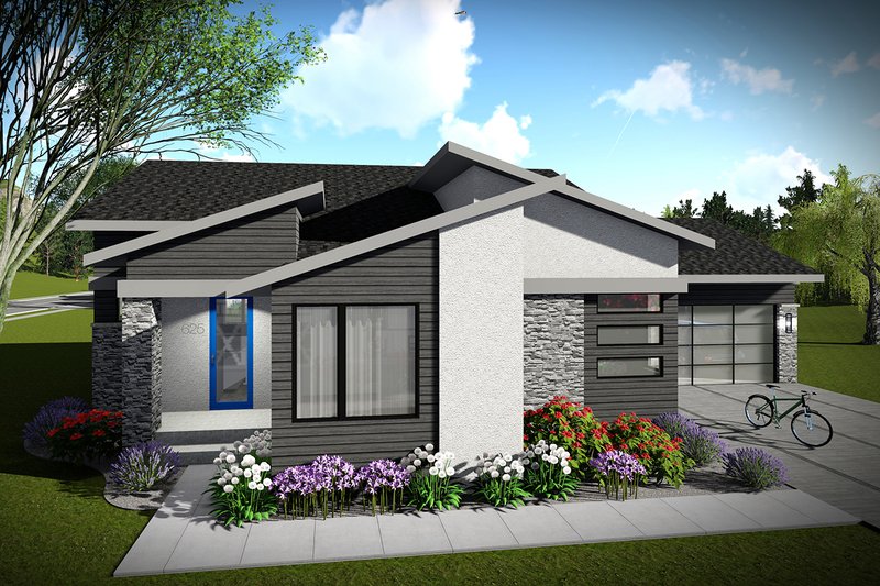 House Design - Ranch Exterior - Front Elevation Plan #70-1452