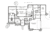 European Style House Plan - 3 Beds 4 Baths 2408 Sq/Ft Plan #310-661 