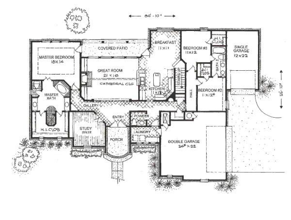 European Floor Plan - Main Floor Plan #310-661