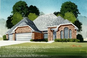 Traditional Exterior - Front Elevation Plan #65-477