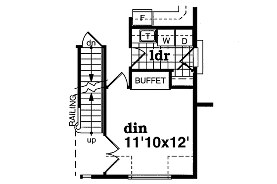 Floor Plan - Other Floor for Traditional House Plan #47-336 - 4 bed, 2.5 bath