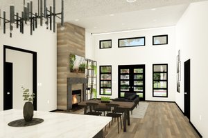 Interior - Dining Room for Contemporary House Plan #1064-290 - 3 bed, 2 bath