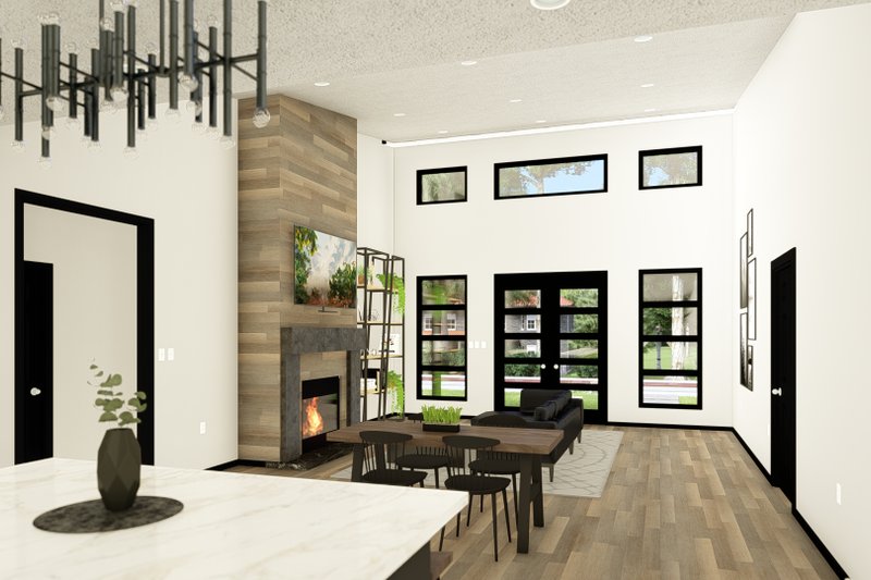 House Design - Interior - Dining Room for Contemporary House Plan #1064-290 - 3 bed, 2 bath