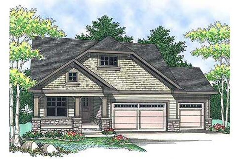 Home Plan - Craftsman Exterior - Front Elevation Plan #70-899