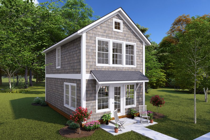 House Design - Exterior - Other Elevation 2 for Cottage House Plan #513-2238 - 2 bed, 1 bath
