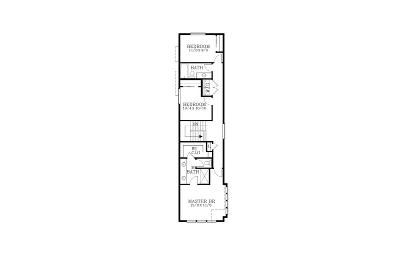House Plan Design - Floor Plan - Upper Floor for Craftsman House Plan #53-644 - 3 bed, 2.5 bath