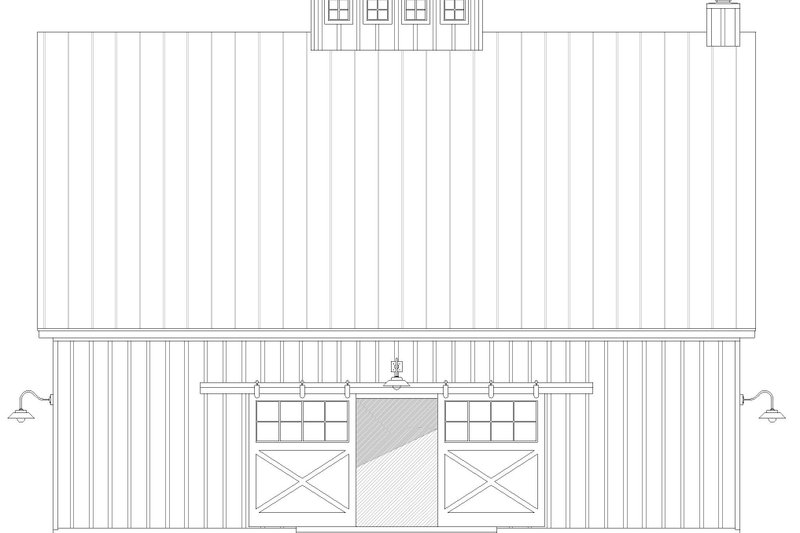 Dream House Plan - Exterior - Front Elevation 3 for Farmhouse House Plan #932-960, 0 bath