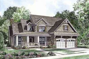 Country Exterior - Front Elevation Plan #17-634