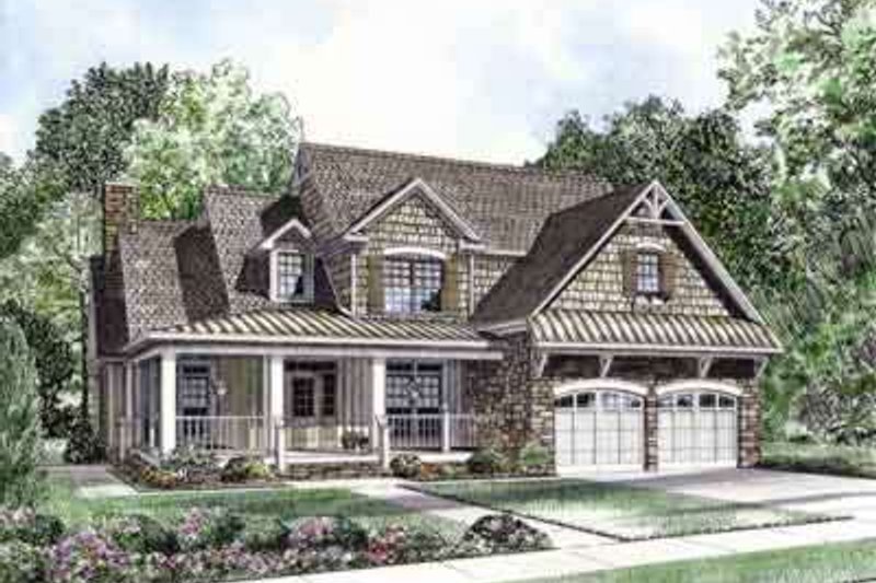 Home Plan - Country Exterior - Front Elevation Plan #17-634