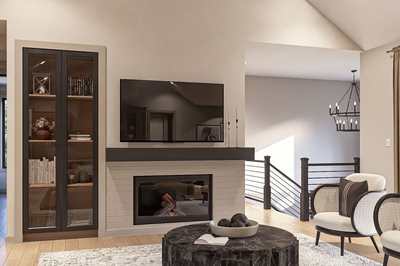 Home Plan - Interior - Family Room for Modern House Plan #455-354 - 3 bed, 2.5 bath