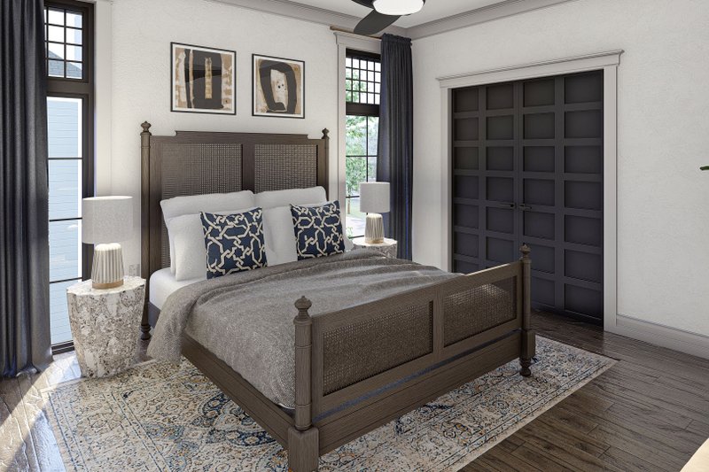Home Plan - Interior - Bedroom 1 for European House Plan #455-588 - 3 bed, 3.5 bath