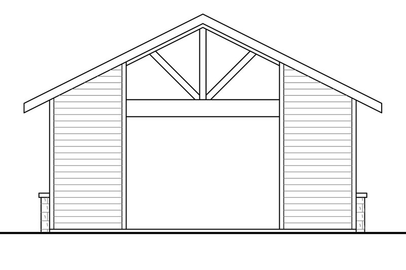 House Plan Design - Exterior - Rear Elevation for Craftsman House Plan #124-1226, 0 bath