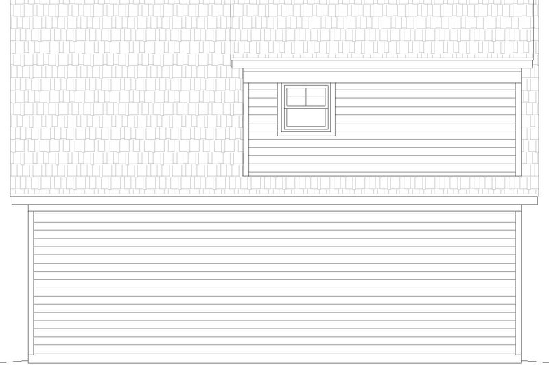 Home Plan - Exterior - Other Elevation 1 for Traditional House Plan #932-672, 1 bath