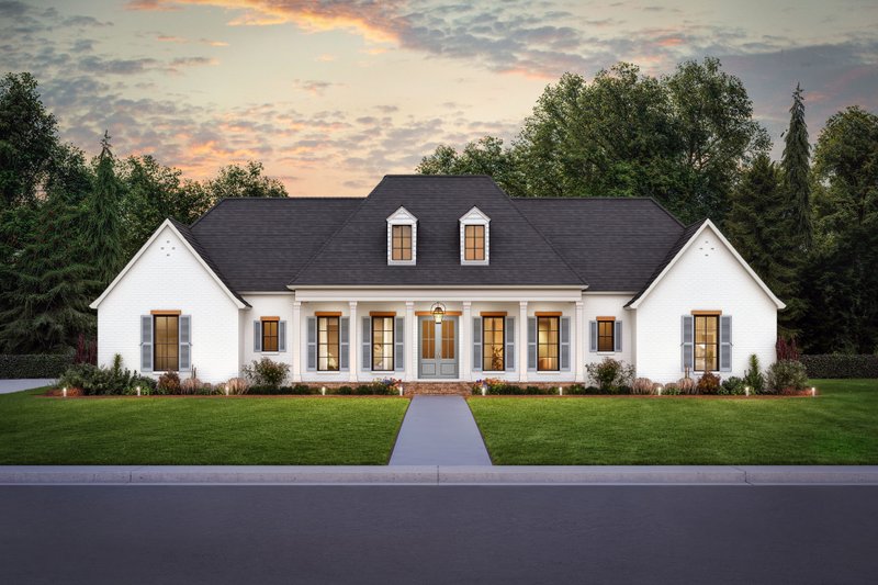 Home Plan - Southern Exterior - Front Elevation Plan #1074-93
