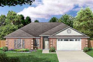 Ranch Exterior - Front Elevation Plan #84-223