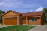 Traditional Style House Plan - 0 Beds 0 Baths 1020 Sq/Ft Plan #118-176 