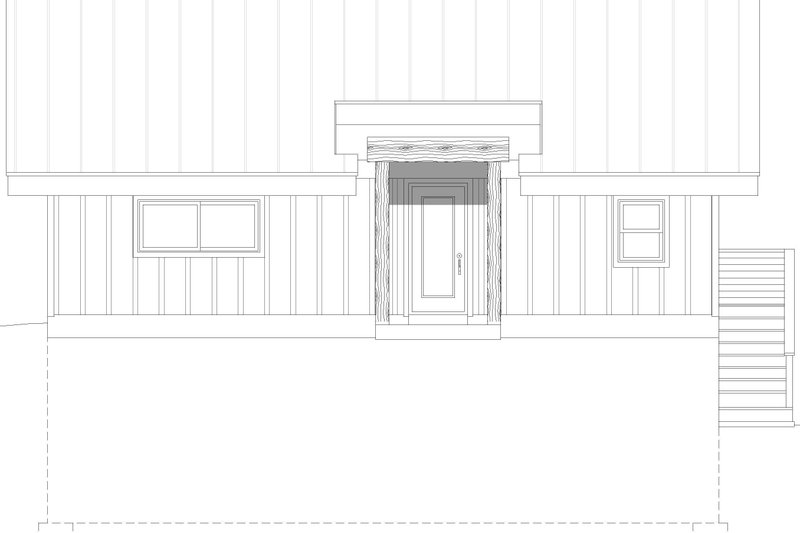 Architectural House Design - Exterior - Rear Elevation for Contemporary House Plan #932-1176 - 1 bed, 2 bath