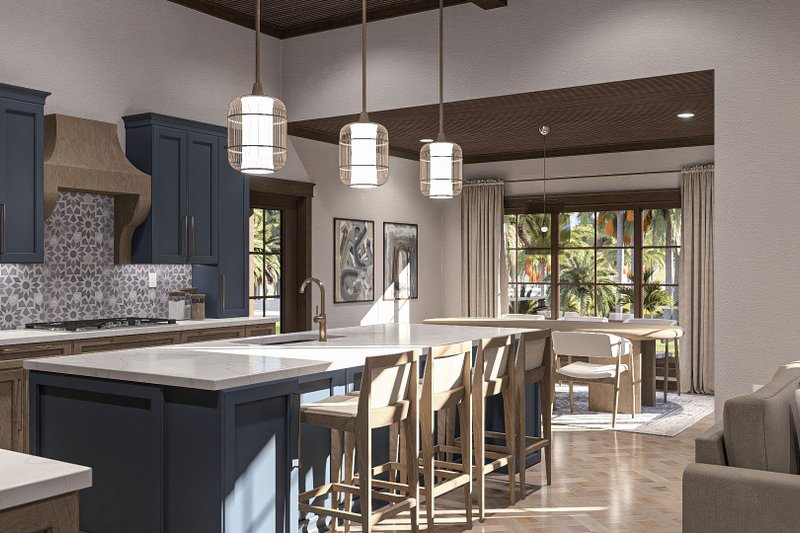 House Design - Interior - Kitchen for Mediterranean House Plan #455-389 - 2 bed, 2 bath