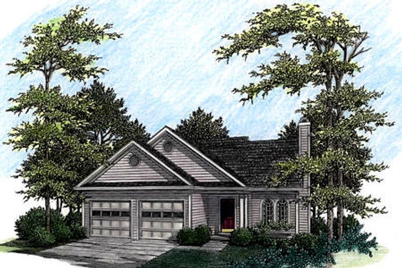 Traditional Style House Plan - 3 Beds 2.5 Baths 1621 Sq/Ft Plan #56-135