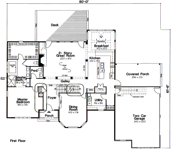 European Floor Plan - Main Floor Plan #312-829