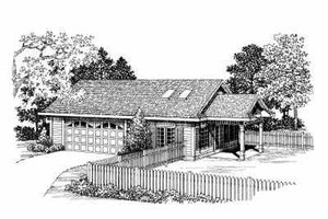 Traditional Exterior - Front Elevation Plan #72-272
